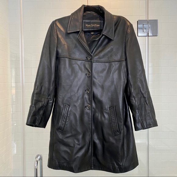 Vintage Andrew Marc Leather Jacket - Picture 1 of 12